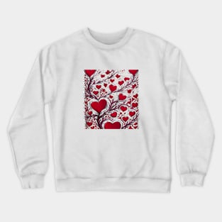 Abstraction red heart Crewneck Sweatshirt